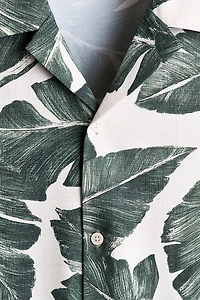 Chemise classique à col cubain