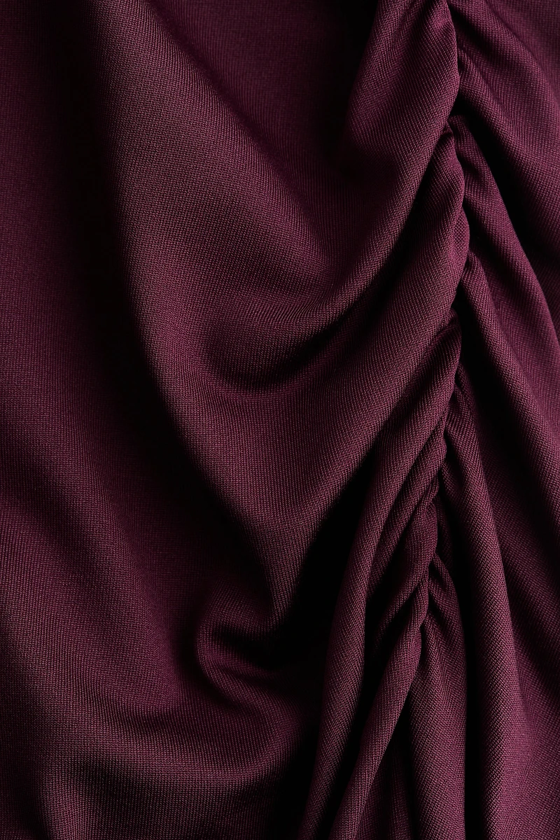 Draped One-Shoulder Dress