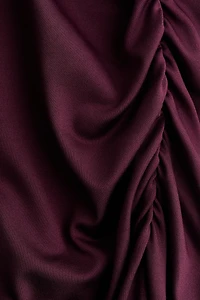 Draped One-Shoulder Dress