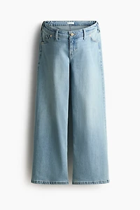 MAMA Wide Low Waist Ankle Jeans