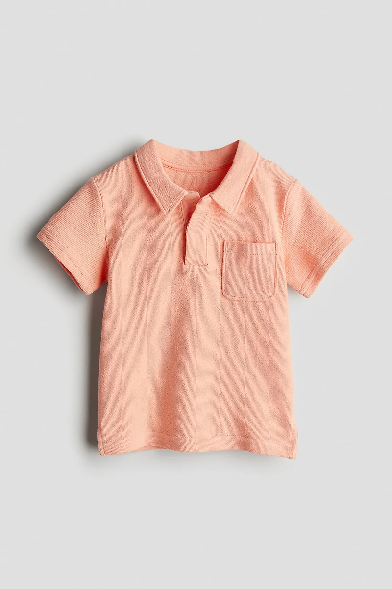 Cotton Terry Polo Shirt