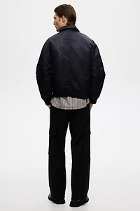 Nylon Bomber Jacket
