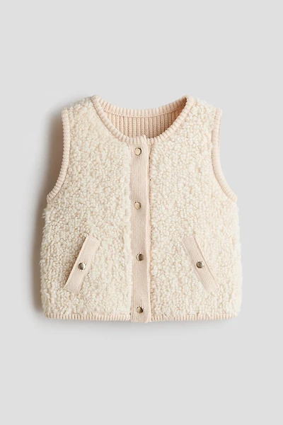 Bouclé-Knit Vest