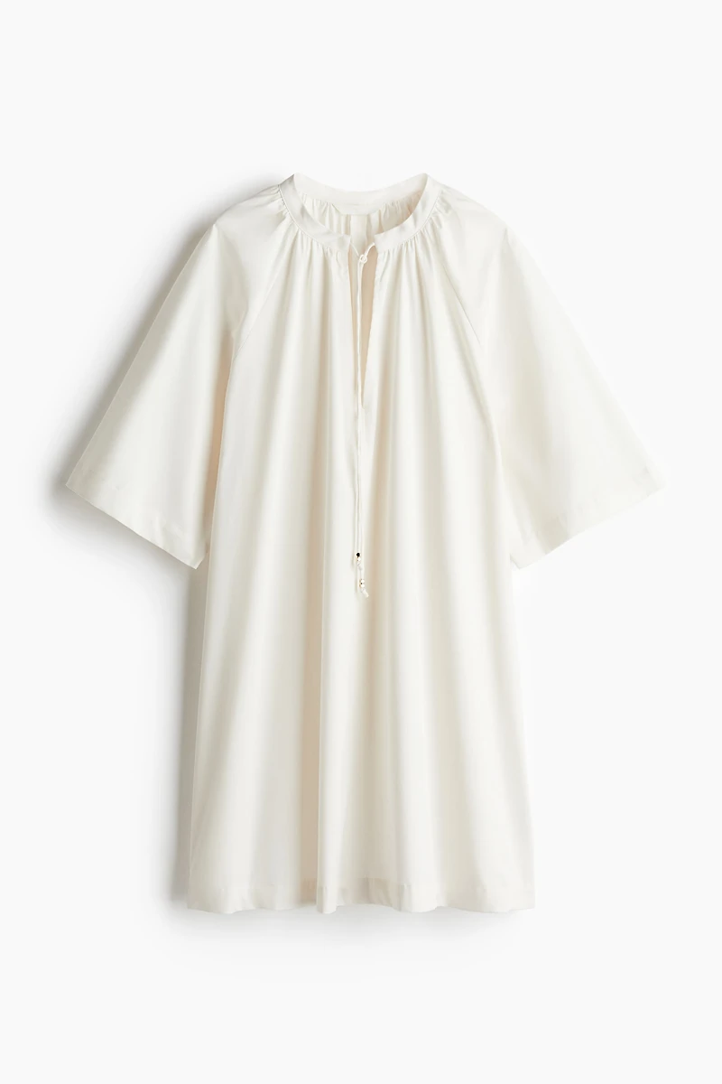 Robe trapèze en coton
