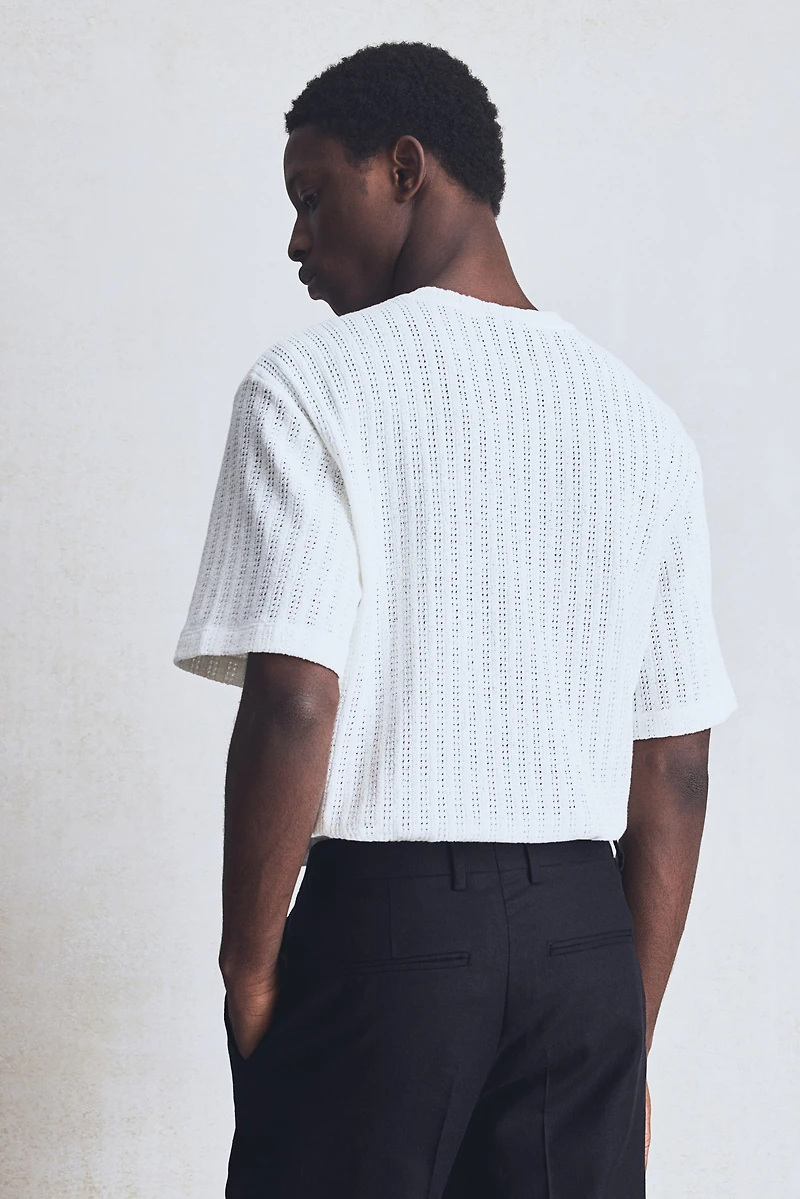 T-shirt classique façon crochet