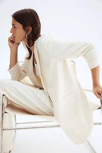 Gathered-Sleeve Jacket