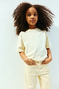 Rhinestone-Embellished T-Shirt