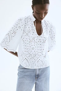 Broderie anglaise blouse