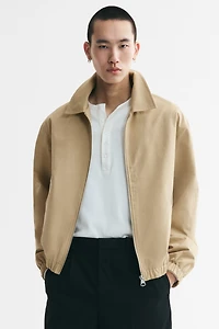 Veste en coton avec col
