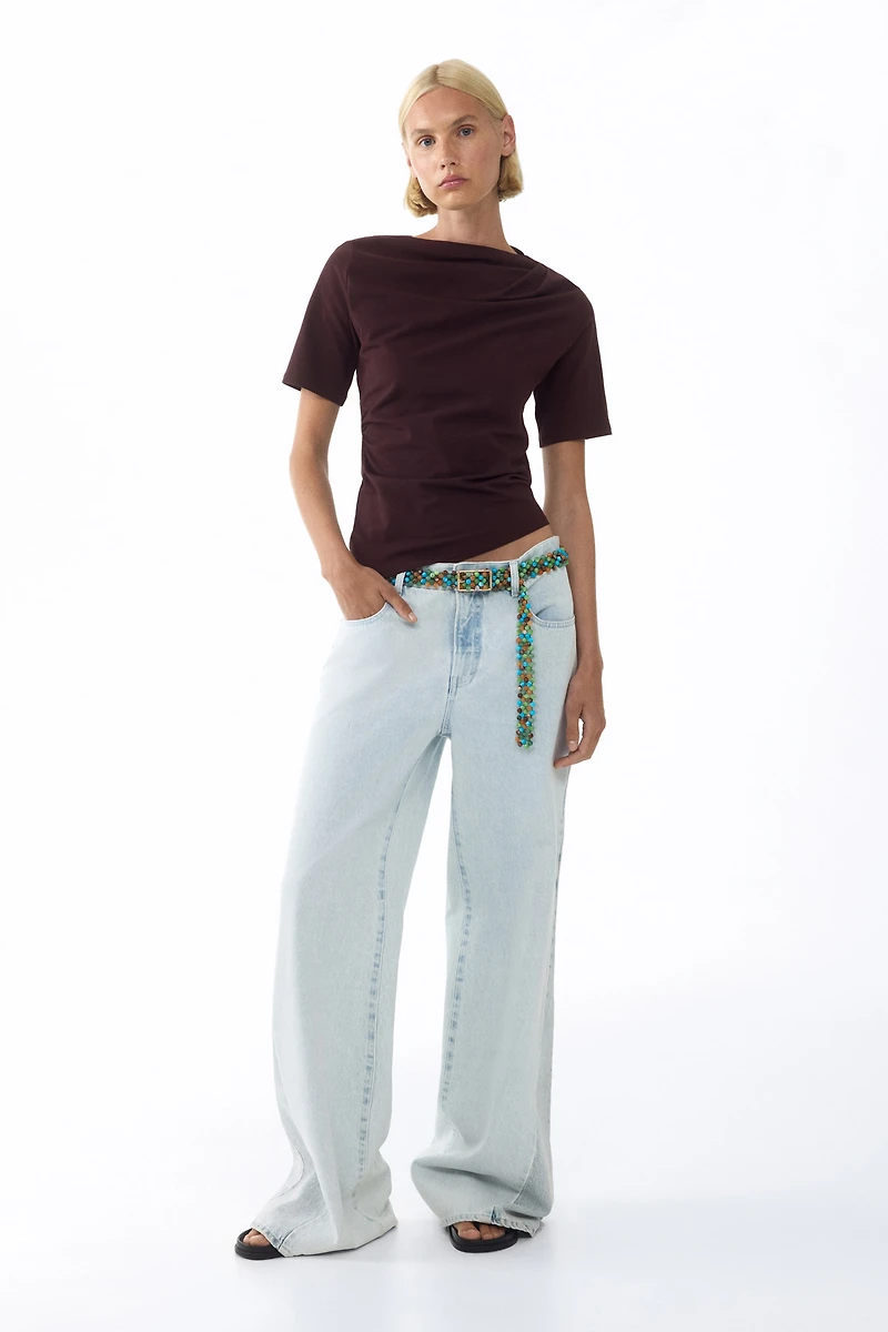 Draped Asymmetric Top