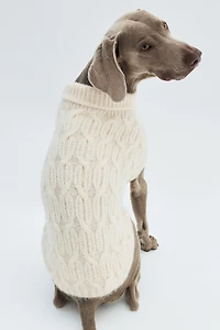 Cable-Knit Dog Sweater