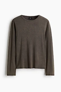 Slim-Fit Ribbed Shirt