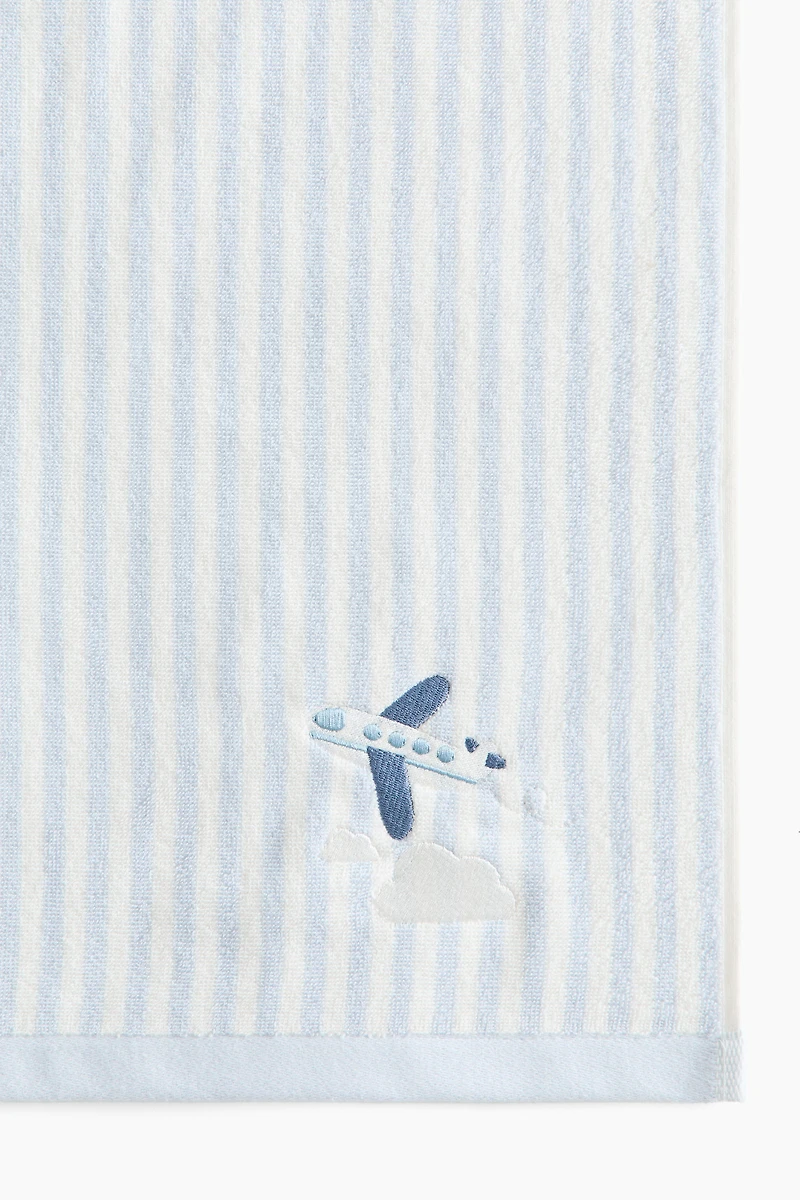 Embroidered-Detail Bath Towel