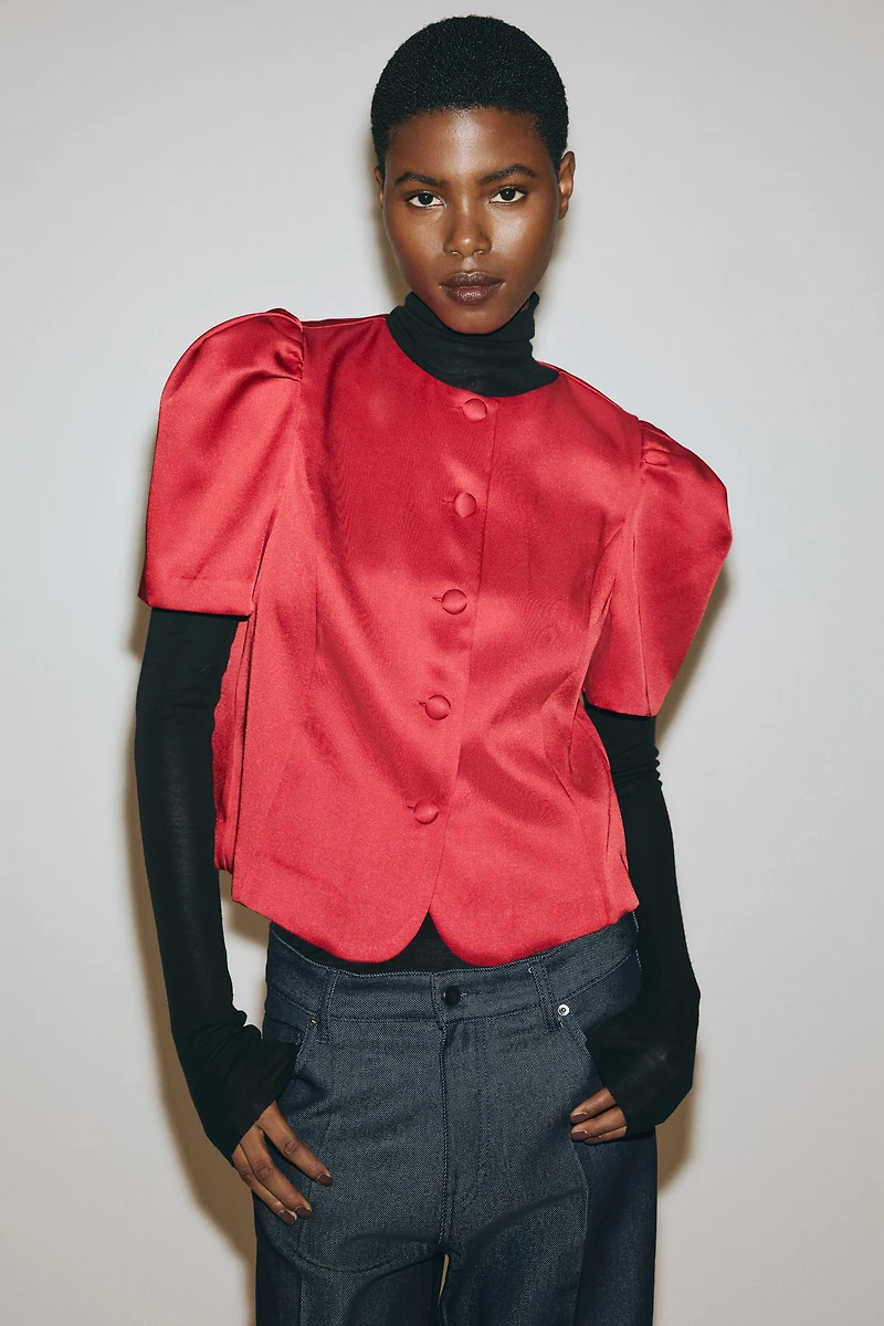 Puff-Sleeved Blouse