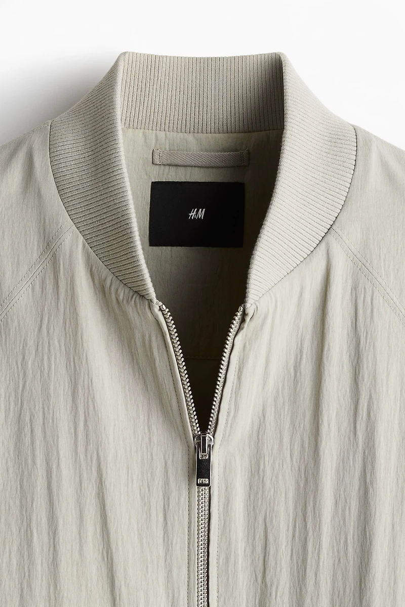 Regular-Fit Lyocell-Blend Bomber Jacket