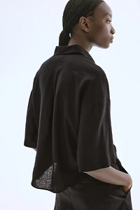 Linen-Blend Shirt