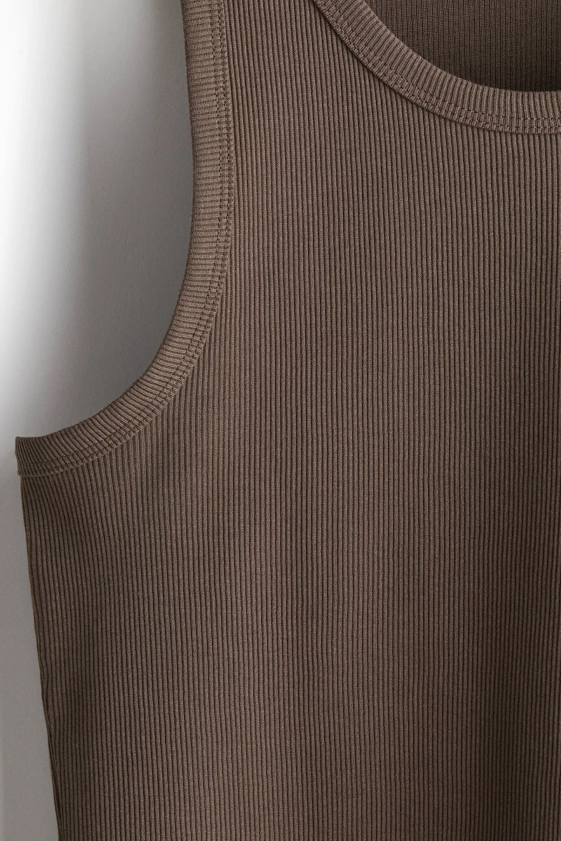 Débardeur côtelé Coupe Amincie