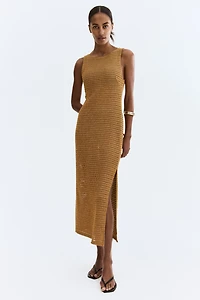 Glittery Crochet-Look Dress