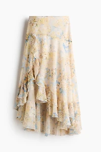 Flounce-Trimmed Skirt