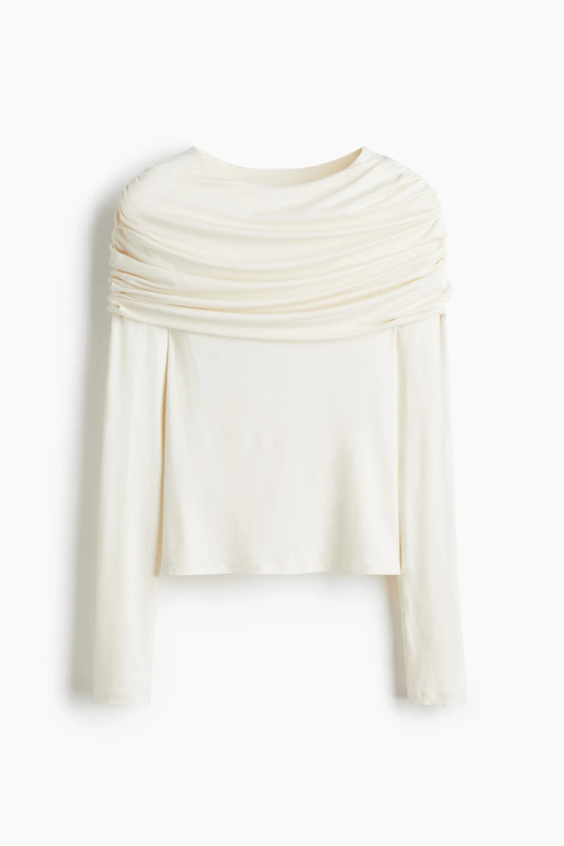Haut en jersey à effet drapé
