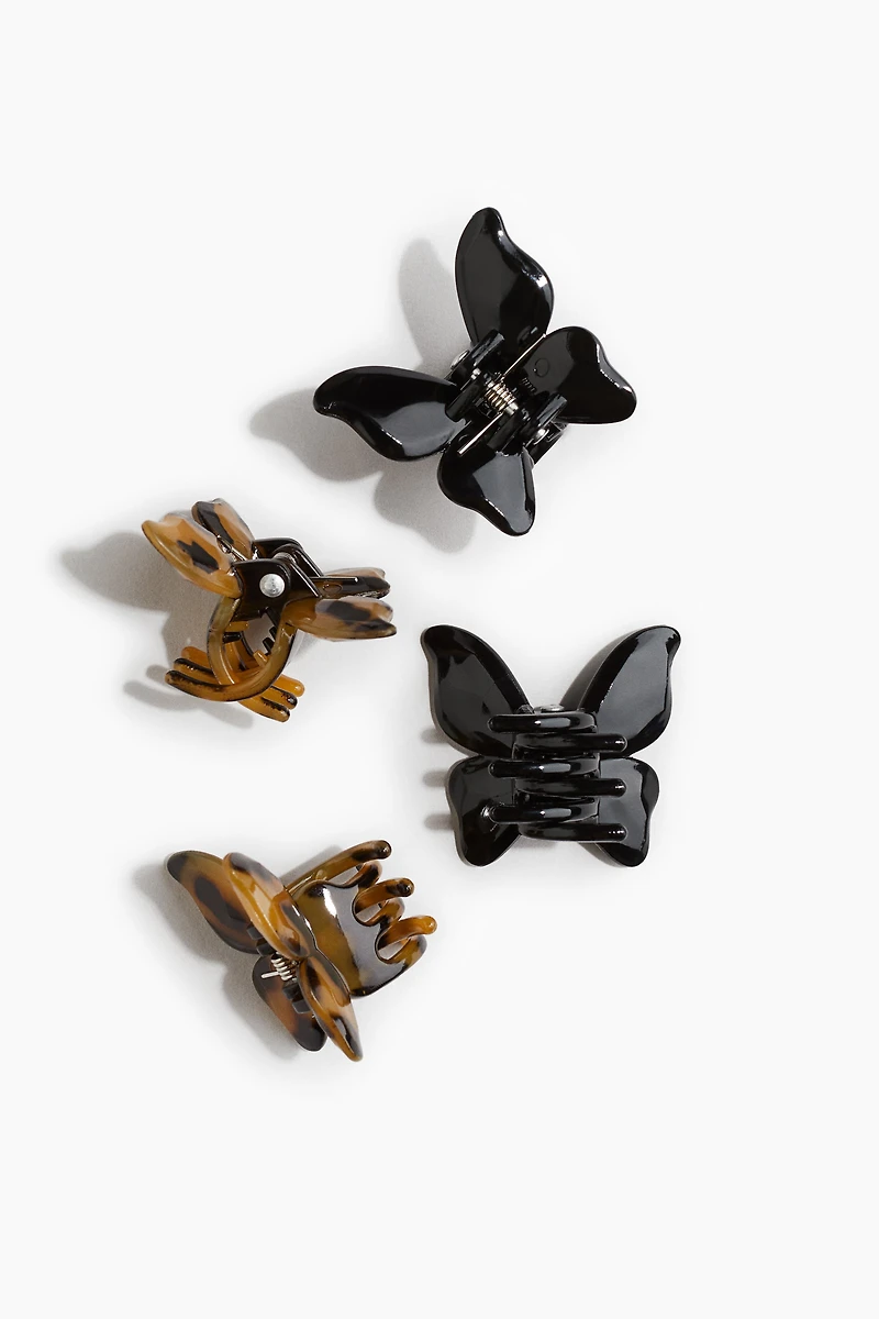 4-Pack Butterfly Hair Claws
