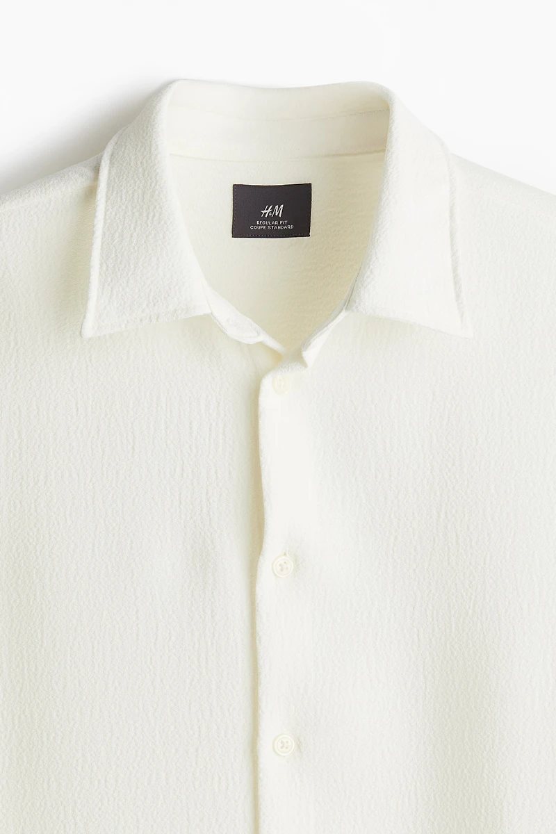Regular Fit Crêpe Shirt