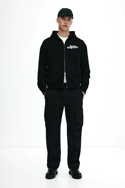 Relaxed-Fit Nylon Cargo Pants