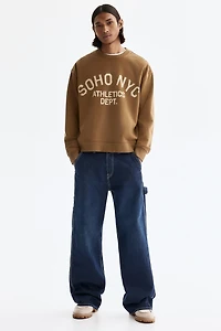 Loose-Fit Printed Sweatshirt