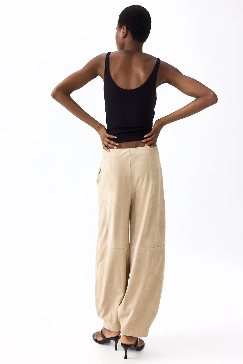 Pantalon à jambes tonneau