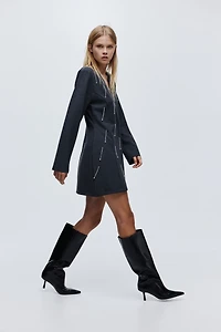 Rhinestone-Embellished Dress