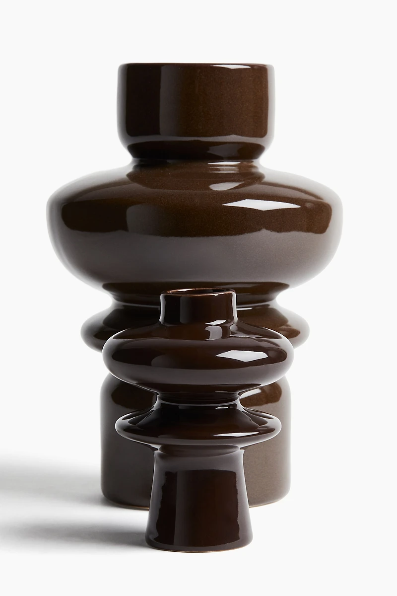 Extra-Small Tiered Stoneware Vase