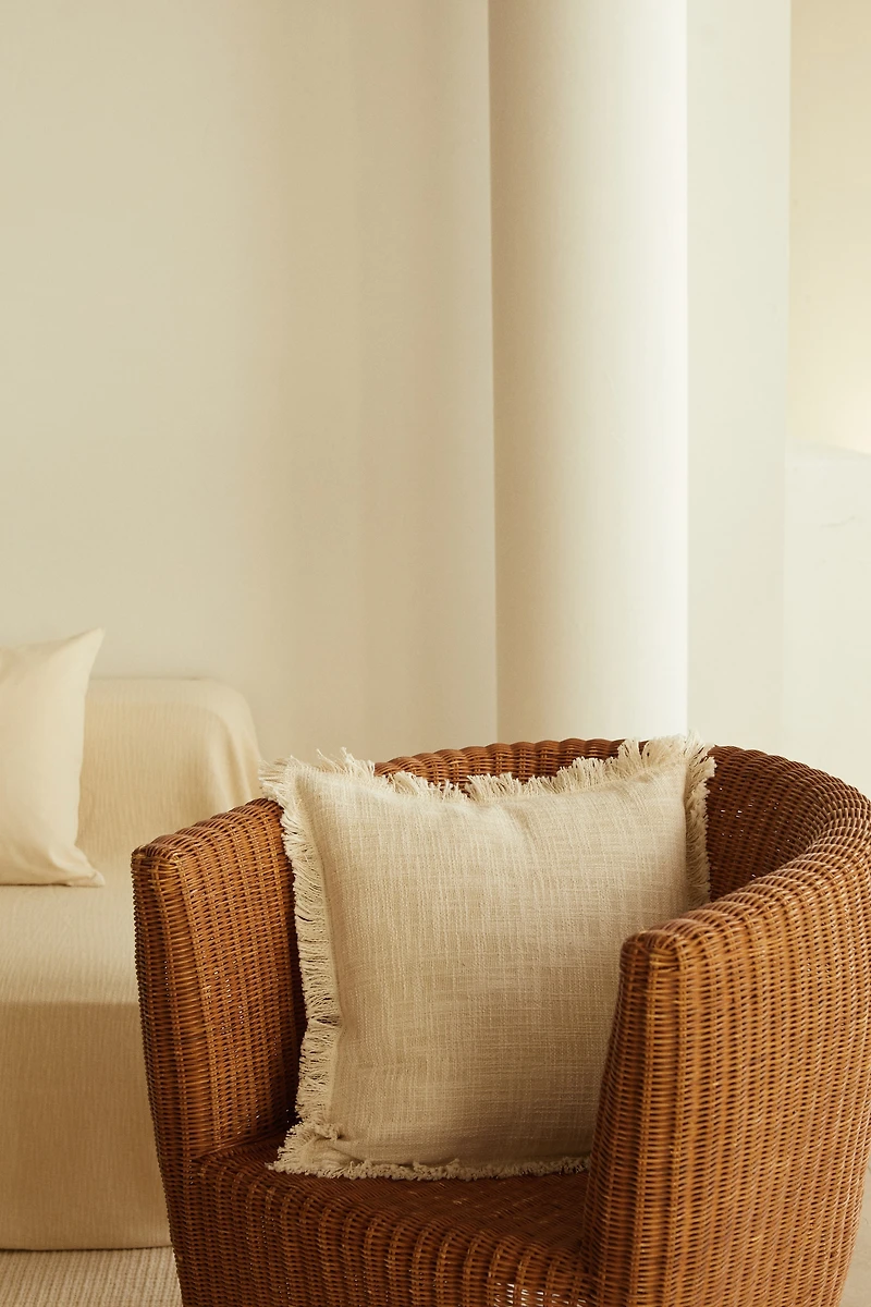 Housse de coussin flammée