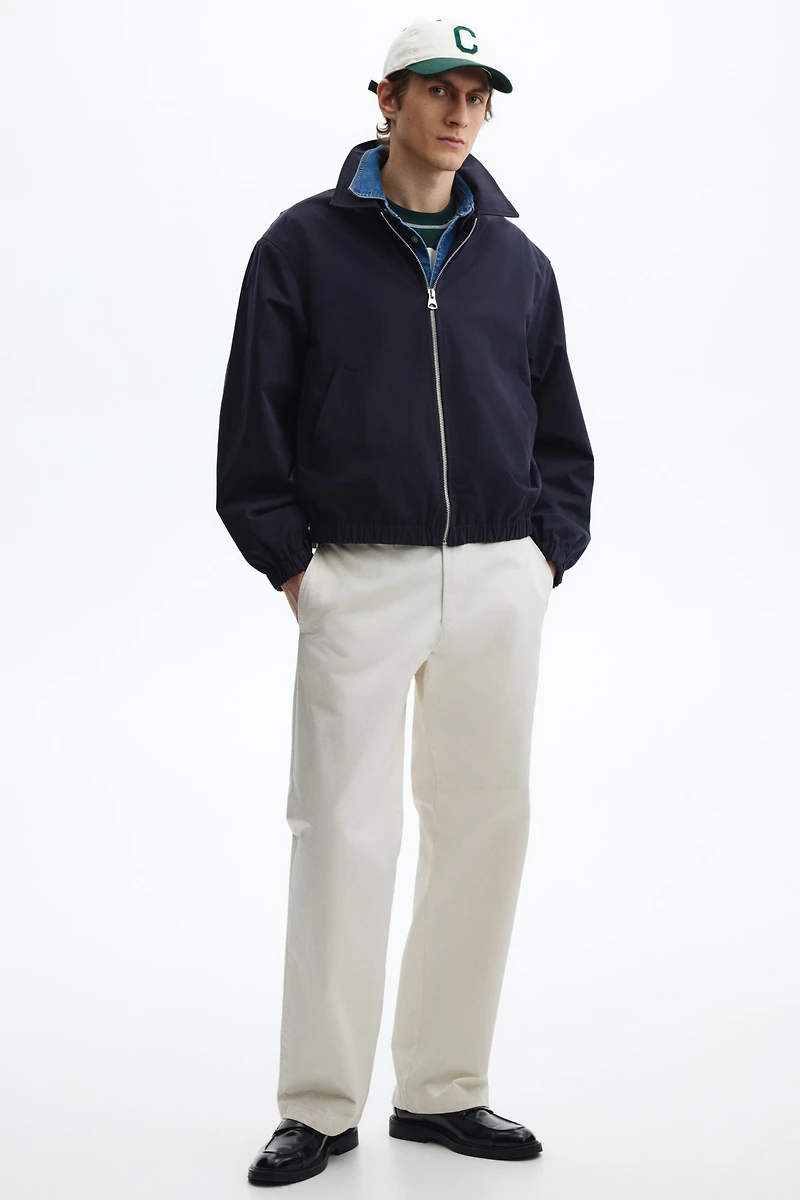 Veste en coton avec col