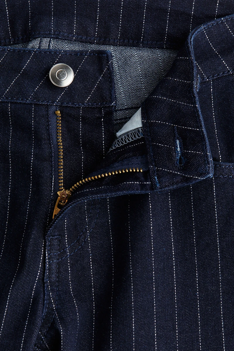 Glittery Flared Low Jeans