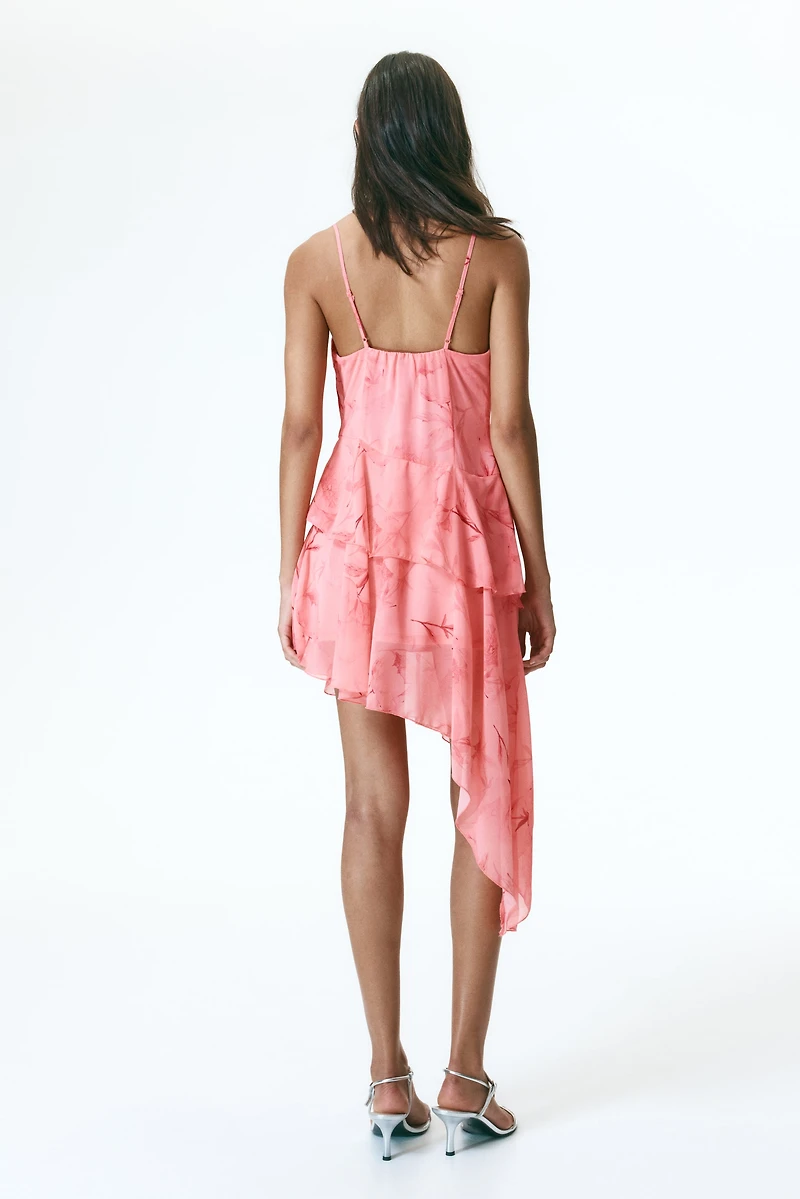 Asymmetric Chiffon Dress