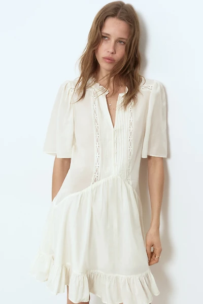 Viscose-Blend Tunic Dress