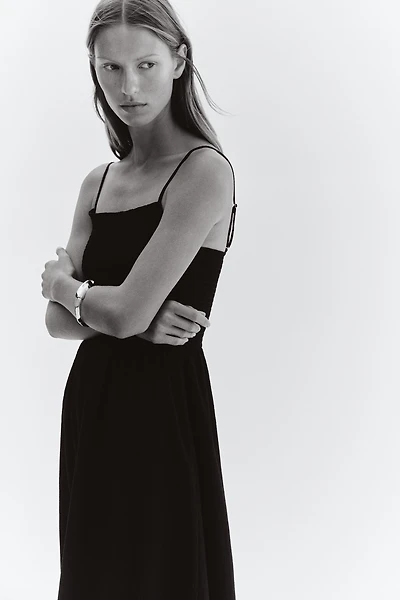 Smocked Strappy Dress