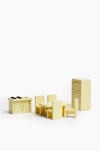 Ensemble de jouets en bois pour maison de poupée