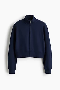 Cropped Sweatshirt Jacket