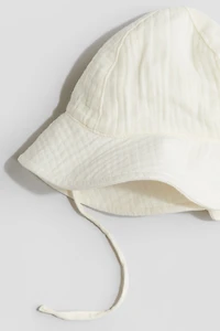 Chapeau de soleil en mousseline coton