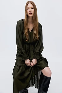 Smocked-Detail Dress