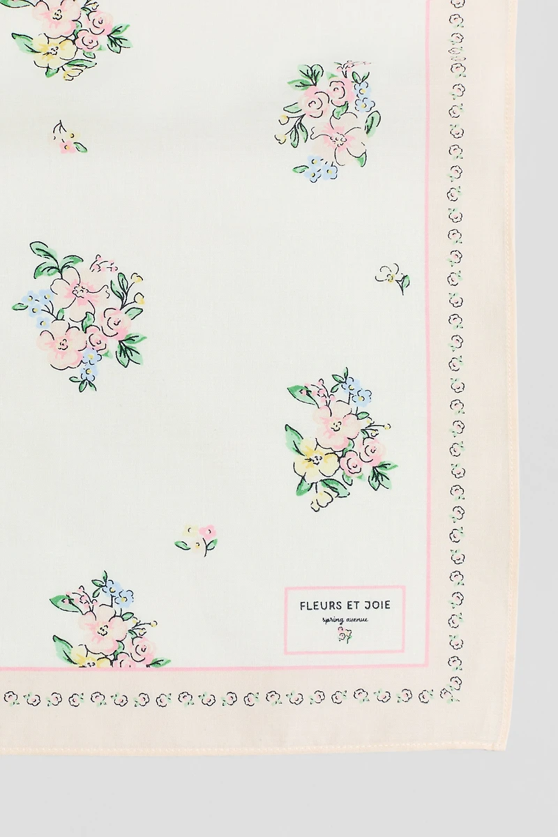 Foulard imprimé en coton