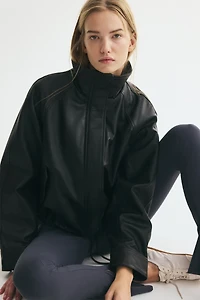 Belt-Detail Nylon Pants