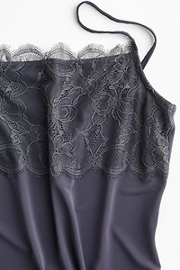 Lace-Detail Thong Bodysuit