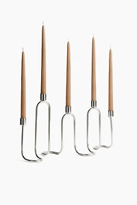 Wavy Metal Candelabra