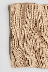 Rib-knit Tube Scarf