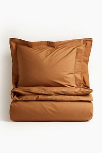 King/Queen Cotton Percale Duvet Cover Set