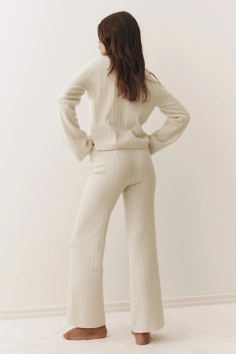 Cable-Knit Pants