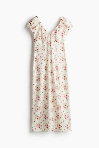 Robe maxi avec détail à nouer