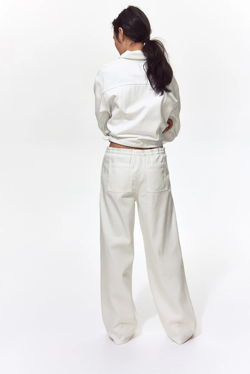 Denim Pull-On Pants